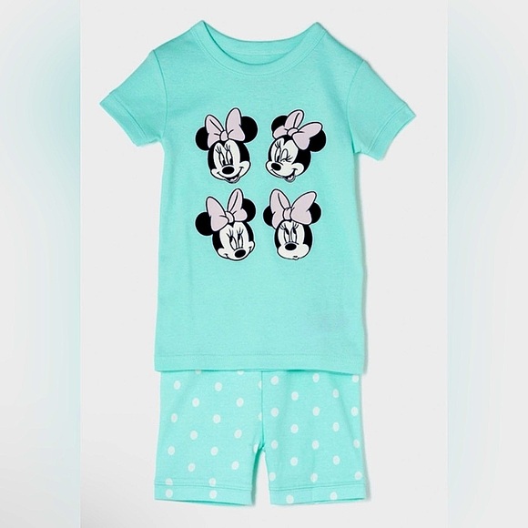 GAP Other - Gap Pajama Disney Minnie Mouse 100 Organic Cotton PJ Set 6 12 month girls mickey